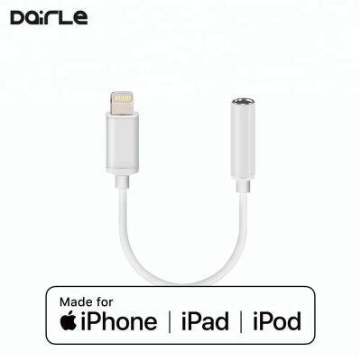 Original Quality MFi 8pin to 3.5MM Female Audio Jack Adapter for Iphone 8 photo-2