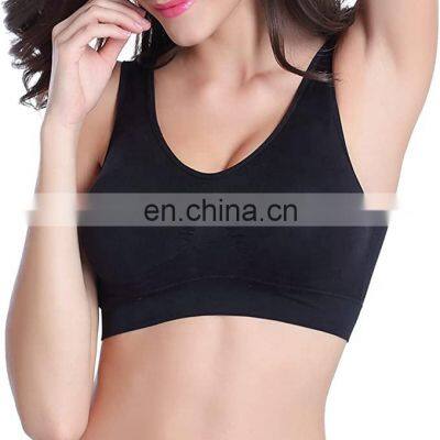 Black women high quality sexy yoga bra and sleeping bra