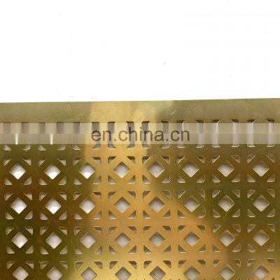 Punching Hole Architecture Perforated Metal Sheet Mesh For Interior Ceiling