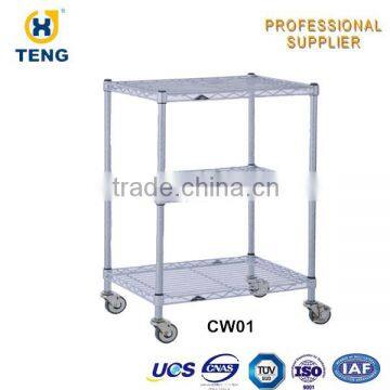 Manufacture Wheel Movable Wire counter display rack