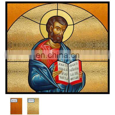 Custom Made Variety Boutique Cathedral Clear Art Architectural Tifany Stained Glass Sheets Church Pulpit Glass photo-5