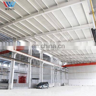 Cheap Freight WZH Steel Structure Warehouse Latin America Prefabricated Steel Structure Warehouse Building Material