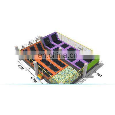 Children Trampoline Park With Donuts Slide Indoor Children Playground Trampoline photo-4