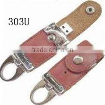 2.0 USB flash drive,USB disk,leather usb drive