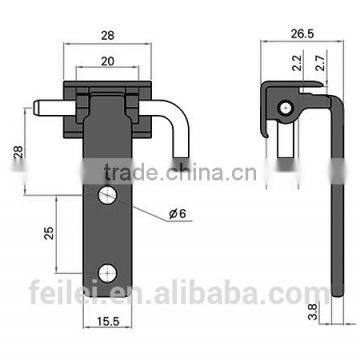 2015 New Design Zinc Plated Door Hinge for Cubicle Use photo-6