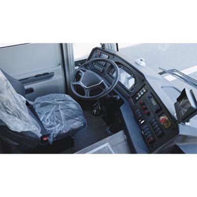 Multiple Doors 100 Passengers Airport Shuttle Feeder Bus Front Engine 14m Automatic Transmission Shuttle Bus photo-4