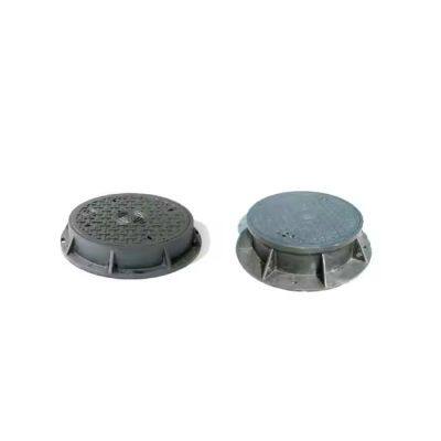 en 124 locking system Metal Double Seal Black Bitumen Coated Cast Iron Recessed Type Round Manhole Cover