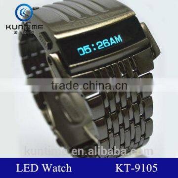 machine cat head stainless steel back iron samurai watch machine watch lcd display