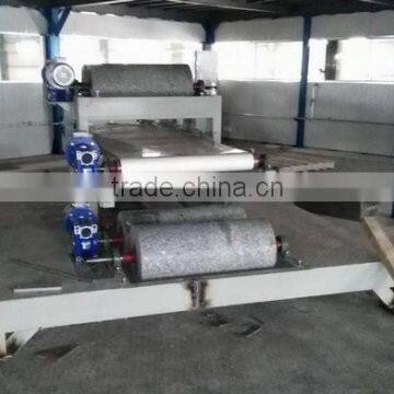 Quartz stone material roller type machine