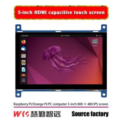 5-inch TFT LCD and 800x480 resolution HD-MI interface touch screen display