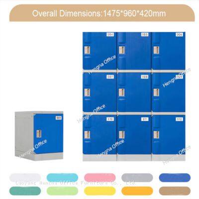 Swimming pool locker|Aquatic center blue storage cabinet|Waterproof ABS locker bulk