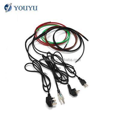 Easy Installed Heat Pipe Tracing Self Regulating Floor Heating Cables With Plug for Heated Driveway
