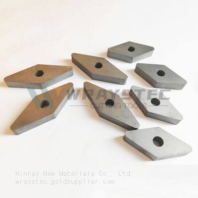 PCD/CBN diamond cutting tool inserts with 35-degree and 45-degree non-standard tungsten carbide substrates