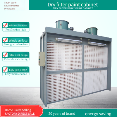 Floor-standing Dry Sanding and Painting Cabinet, Pulse Dust Removal and Purification Equipment, Manufacturer Supply of Industrial Paint Mist Treatment Cabinet