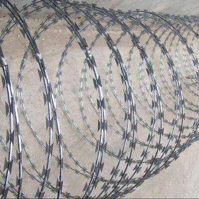 High Security Galvanized Steel Wire High Strength Razor Barbed Wire for Protection Mesh/Farm Fencing