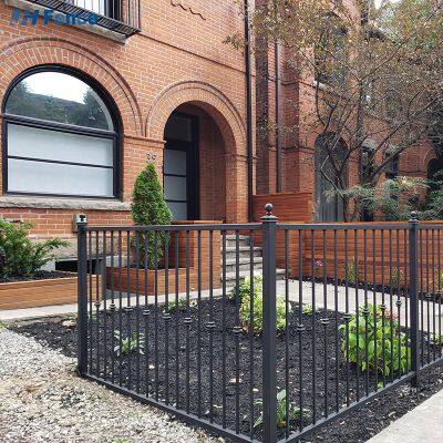 Customized Steel Railing Yard Fence Panel Security Privacy Screens Eco-Friendly Powder Coated 6ft Private Decorative Slat photo-5