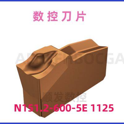 Sandvik N151.2-600-5E 1125 Carbide Inserts With 0.2mm Nose Radius