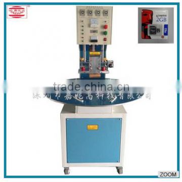 2015 new design 3 Station round disk Economical Plastic blister packaging machine