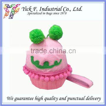 Small Cutie Cup Cake Shape Pink Kids Children Clutch