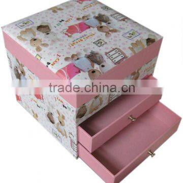 Lovely pink mirror draw box