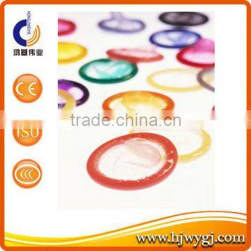 Colored and flavoured male condom OEM china best natural latex sex condom