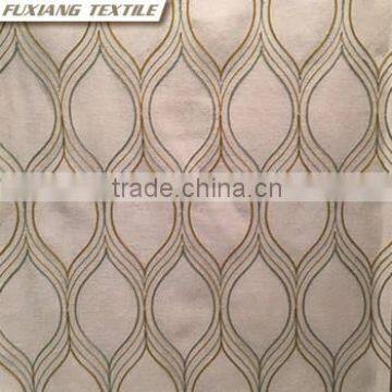 Poly-cotton Canvas Embroidered Window Curtain Fabric Color:blue,red,coffee, Beige,ecru,white photo-2