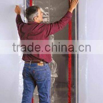 Plastic zipper door