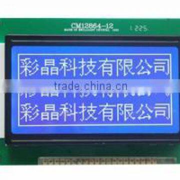 128x64 blue white lcd display module with led backlight,STN COB
