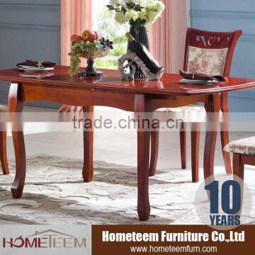 Classic expanding dining table wood furniture feet