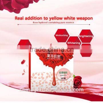 Rose collagen crystal facial mask vitamin essence sheet mask pad