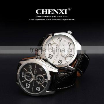 Best Fashion 021CML China Genuine Leather Wrist Watch Alloy Case Stainless Steel Back Leather Watch for Wholesale photo-6