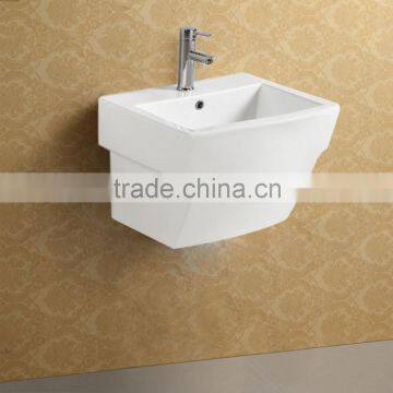 Wall Hung Semi Pedestal Fashionable Ceramic Basin