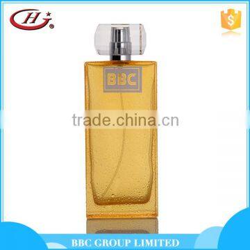 BBC Texture Series - TT002 China branded fancy yellow glass bottles natural sprays perfume