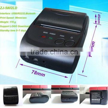 Chinese suplier support iOS or Android bluetooth recept printer/bluetooth mobile thermal printer