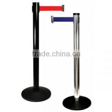 Stanchion for Retractable Belt Barrier