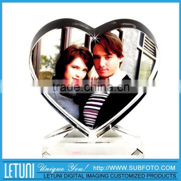 Heart Shape Wedding Crystal Frame