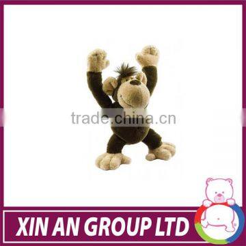 2016 100% polyester cute long plush monkey