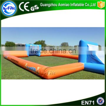 2016 Hot sale PVC inflatable football ground,inflatable soccer field