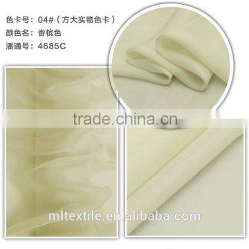 Natural Pure 100% Mulberry 5 Momme Silk Chiffon Fabric photo-2