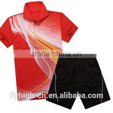 Custom Logo Men's Sublimation Badminton Uniform