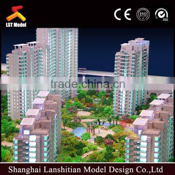 Lighting controlled architectural model for sales