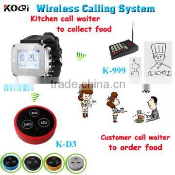 Kitchen Call Waiter System Hot Sales Kitchen Equipment Wireless Paging For Chef Call Waiter K-300plus+K-999+K-D3