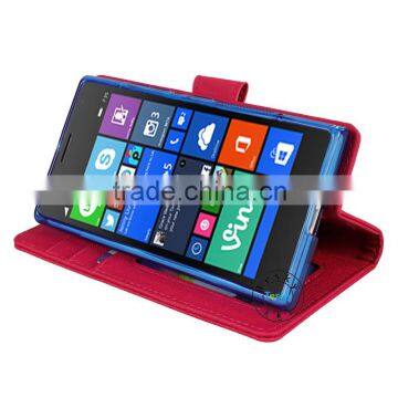 Fancy Phone Flip Cover For Nokia Lumia 730 Cover Shockproof Case In Hot Pink