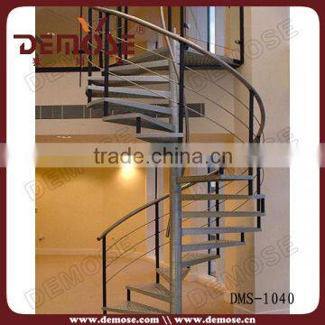 metal column round stairs