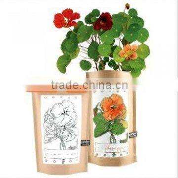 Plastic Lined Kraft Paper Bag For Garden Kids (Waterproof)