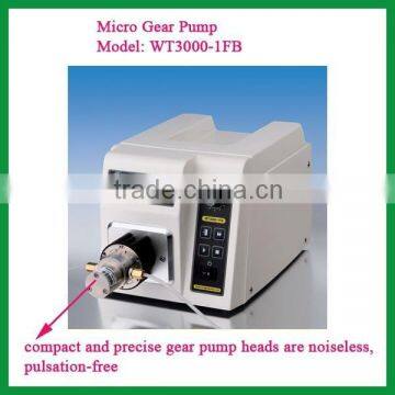 Micro Gear Pump, Model: WT3000-1FB, Flow Rate Mode: 85.7 to 2571.4 mL/min, Dispensing Mode: 0.1 mL to 999L