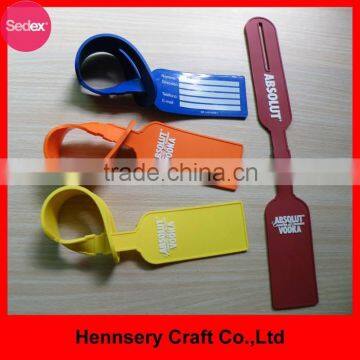 custom design silicone luggage tag