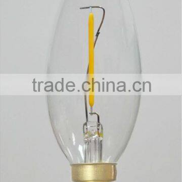 dimmable C35 1W LED FILAMENT candle lights E12S 110V US