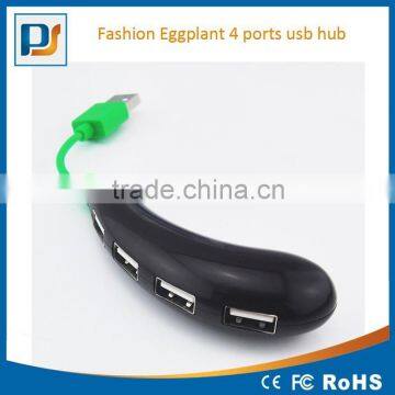 New Fashion Eggplant Fruite Shape USB HUB 4 Ports photo-2