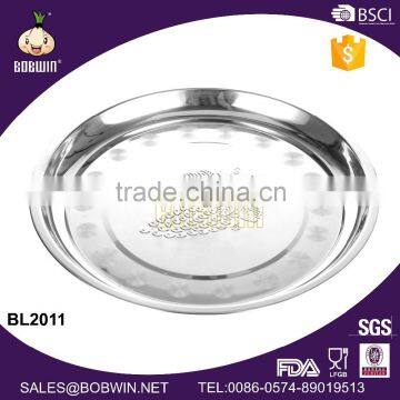 Stainless Steel Charger Plate/Food Fruit Tray